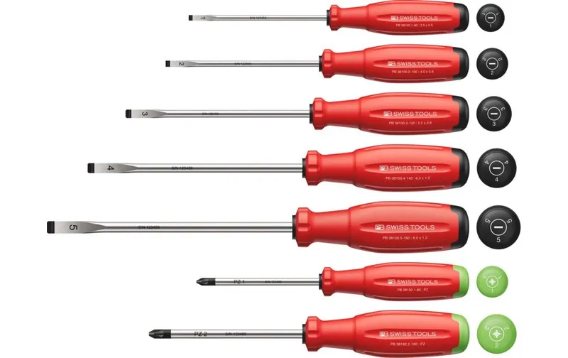 PB Swiss Tools Schraubenziehersatz 38253 SwissGrip Evo H CBB