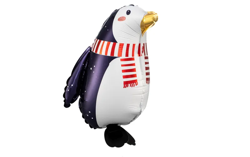 Partydeco Folienballon Penguin black/red/white