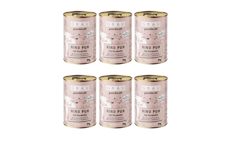grigio Nassfutter Rind Pur 6 x 400 g