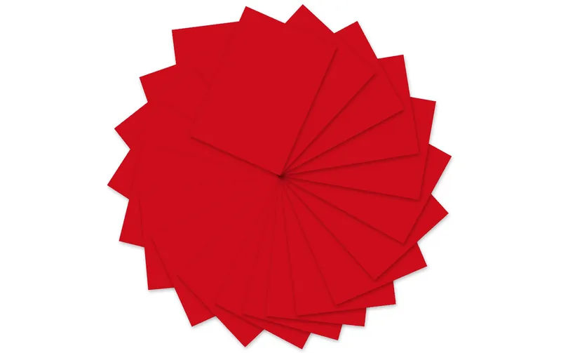 URSUS Tonzeichenpapier A4, 130 g/m², 100 Blatt, Rubinrot