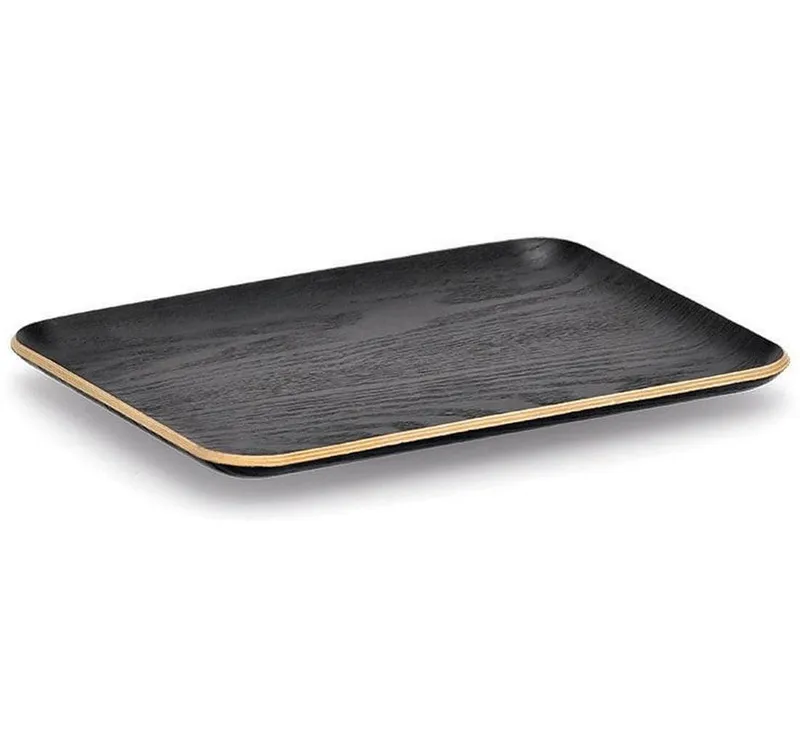 Zeller Present Serviertablett Holz/Wengefurnier Schwarz