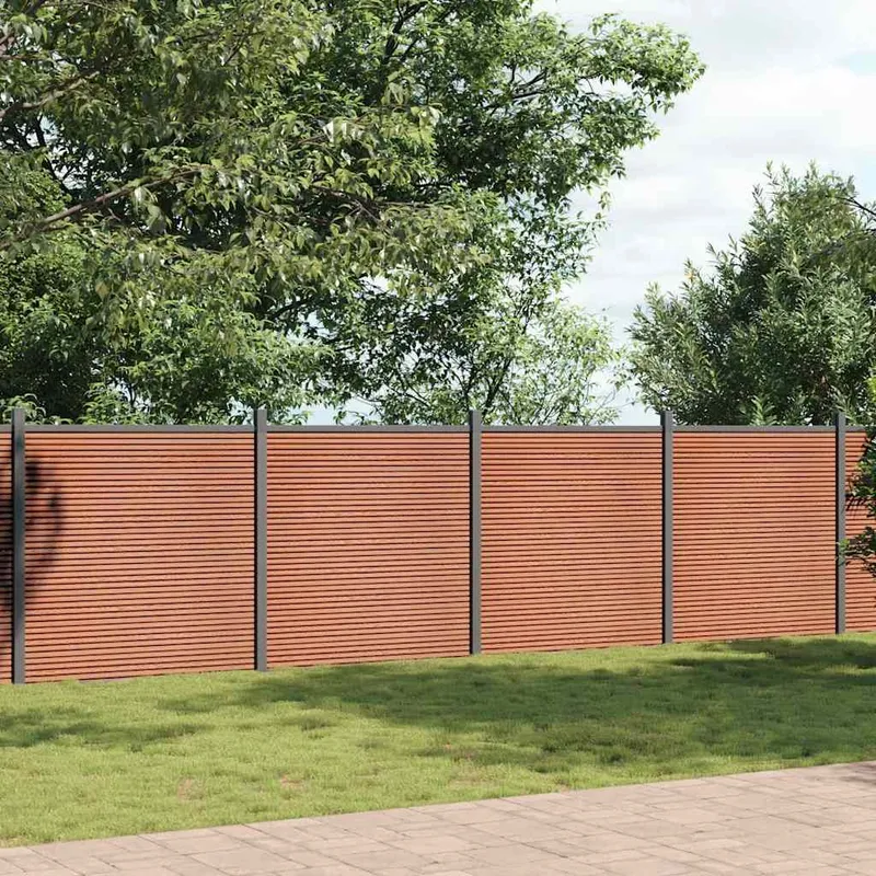 Zaunelement Braun 872x186 cm WPC