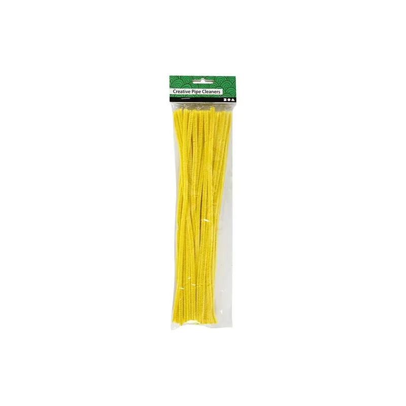 Creativ Company Chenilledraht 6 mm 50 pieces, Gelb