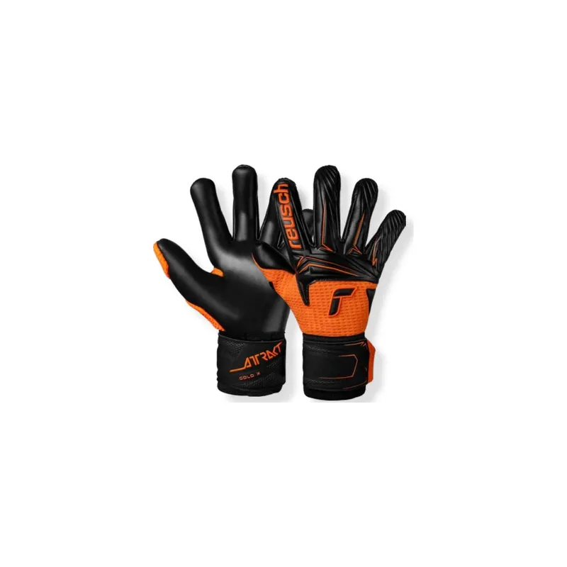 reusch Attrakt Gold X Outlast Grösse: 8.5, Tropic Orange/Schwarz