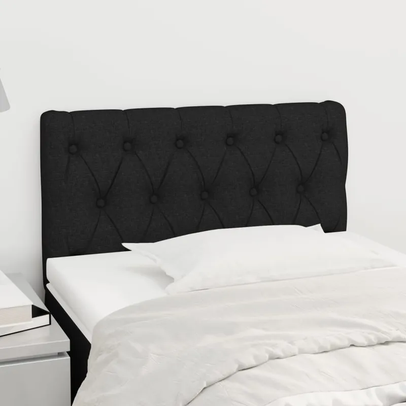 Kopfteil nero 80x7x78/88 cm tessuto
