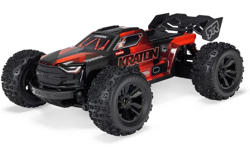 Arrma Truggy Mini Kraton 3S DSC 1:16, ARTR, nero/rosso