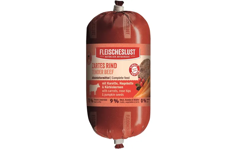 Fleischeslust Nassfutter Classic Zartes Rind, 200 g