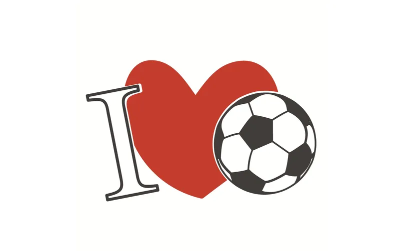 Paper + Design Papierservietten Football Heart 33 cm x 33 cm, 20 pezzi