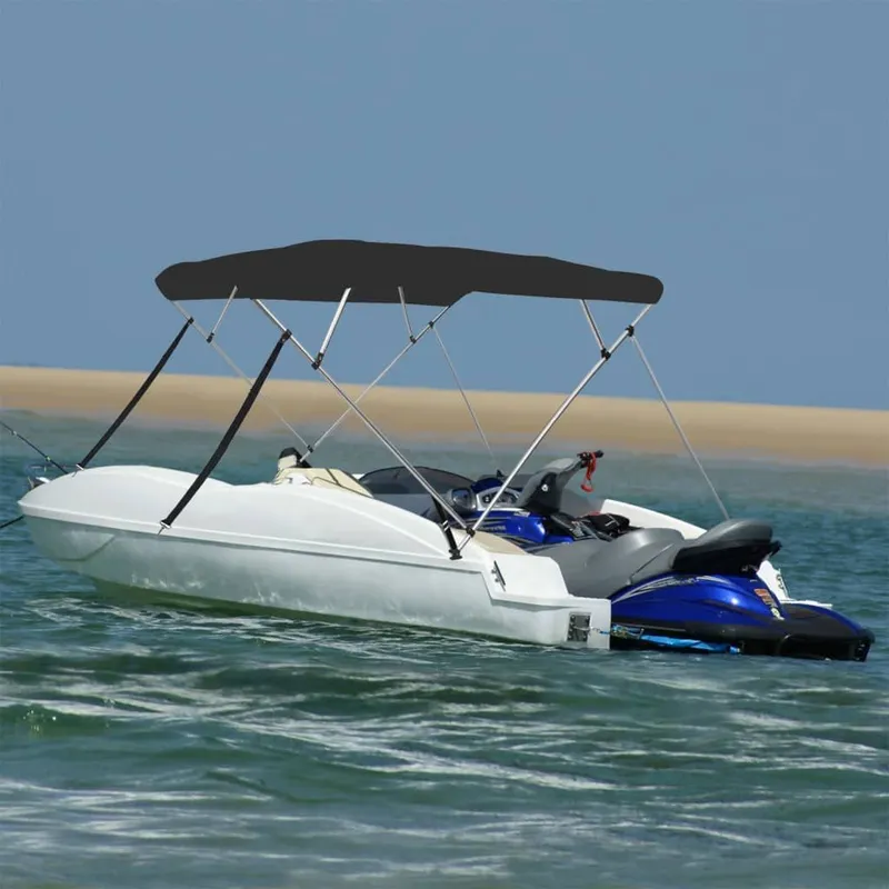 4-Bow Bimini-Top Schwarz 243x196x137 cm