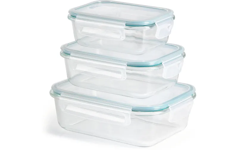 GOURMETmaxx Vorratsdose 3 Stück, Transparent