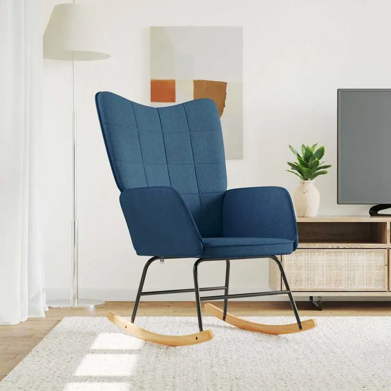 Schaukelstuhl blue fabric