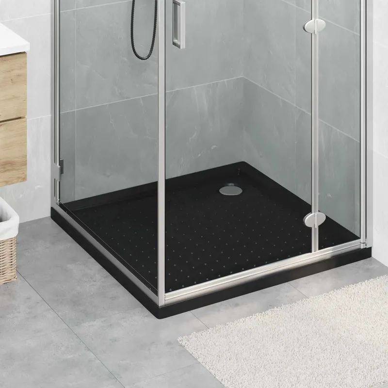 Reggicalze da doccia con punti 90 x 90 x 4 cm ABS nero
