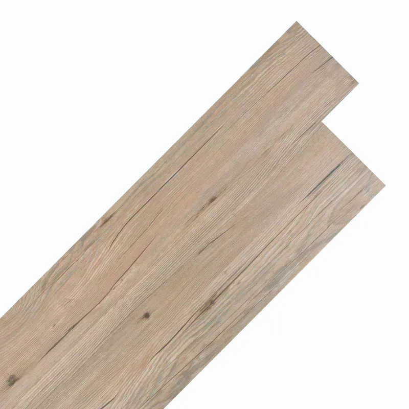 Planches de sol en PVC autocollantes Chêne marron 30,5 x 61 cm