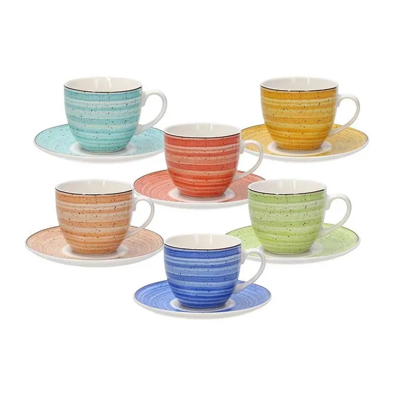 Tognana Tognana Set di tazze da caffè Kaleido 200 ml, 6 pezzi, Multicolori