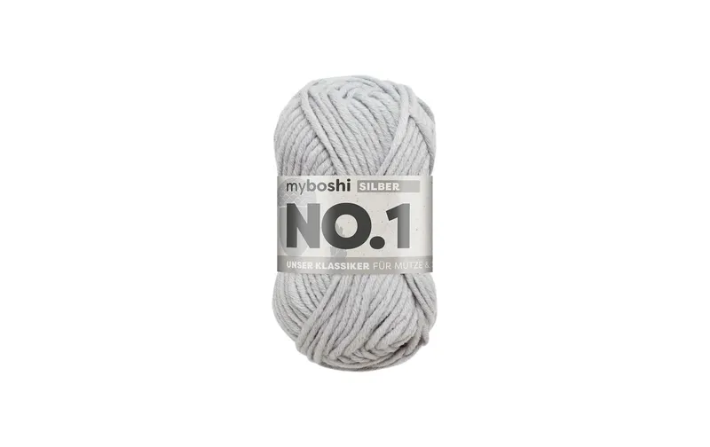myBoshi Wolle Nr.1 Silber 50 g, 55 m