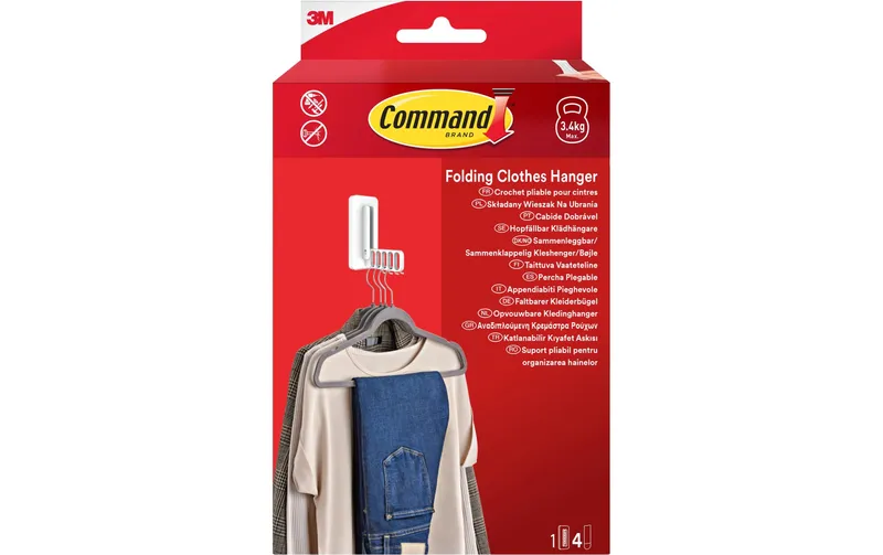 Command Klappbarer Kleiderbügel grey