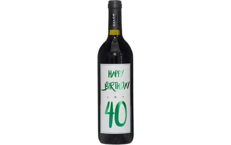 Dreams and Fantasy Geschenkidee rougewein Happy Birthday 40 vert, 750 ml