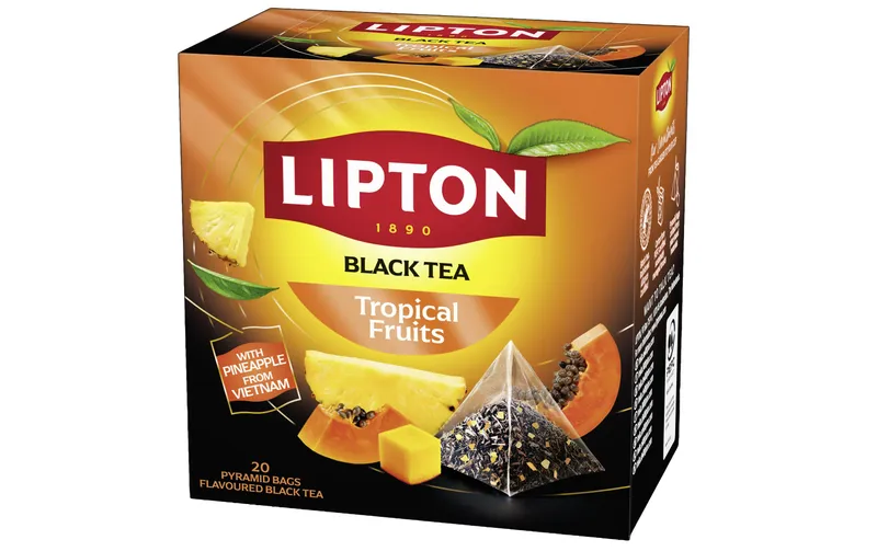 Lipton Teebeutel Schwarztee Tropical Fruits 20 Stück