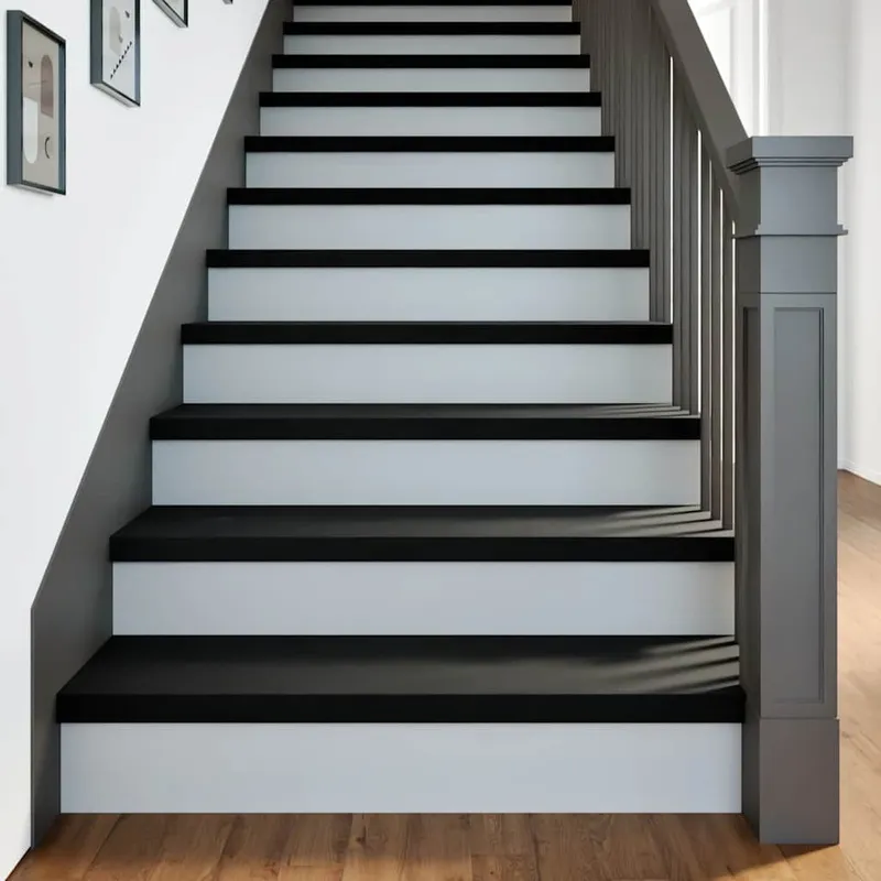 Marches d'escalier 2 pcs brun-noir 100x25x2 cm chêne massif
