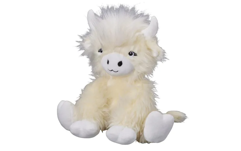 Bauer Plüsch Highland Kuh 25 cm Beige