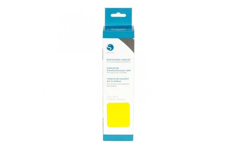 Silhouette Aufbügelfolie 22.9 cm x 91.4 cm Lemon, glatt