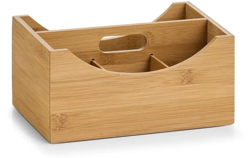 Zeller Present Aufbewahrungsbox Bamboo mit Griff brun