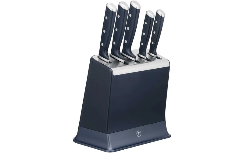 Tefal Messerblock Ever Sharp 5-teilig, Edelstahl