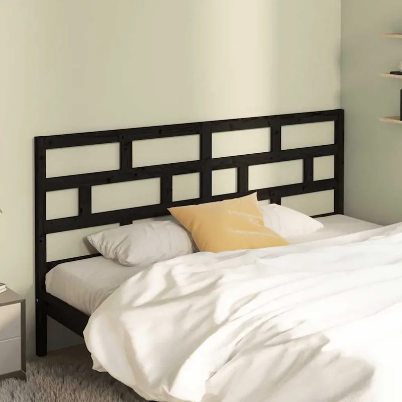 Kopfteil nero 206x4x100 cm legno massiccio pino