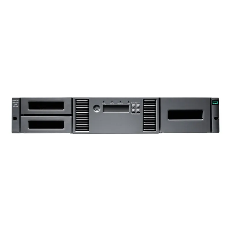 HPE Storage MSL2024, Tape Library, 1x MSL LTO-9, SAS Drive, 15x LTO-9 45TB, Data Cartridges
