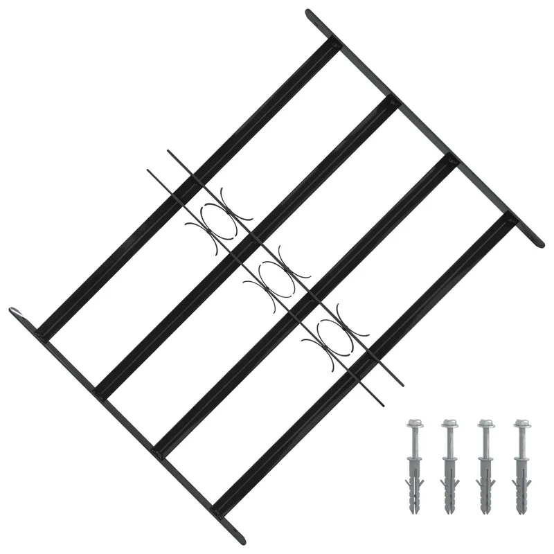 Grille de Sécurité de Fenêtre 75,5 x 60 cm Acier galvanisé