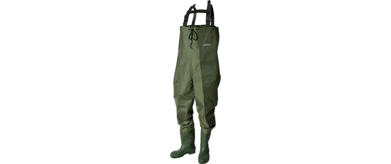 Jenzi Teichhose Schuhgrösse 45 PVC-beschichtet Nylon Grün Gr. 45