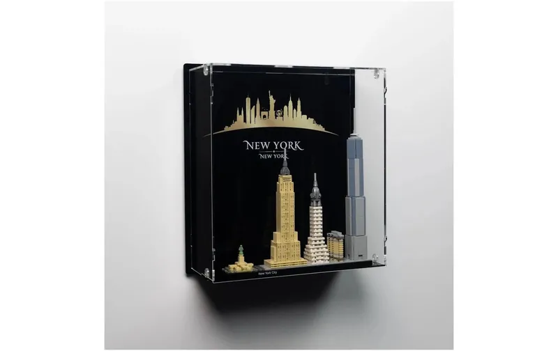iDisplayit Acryl-Wand-Display pour LEGO 21028 New York