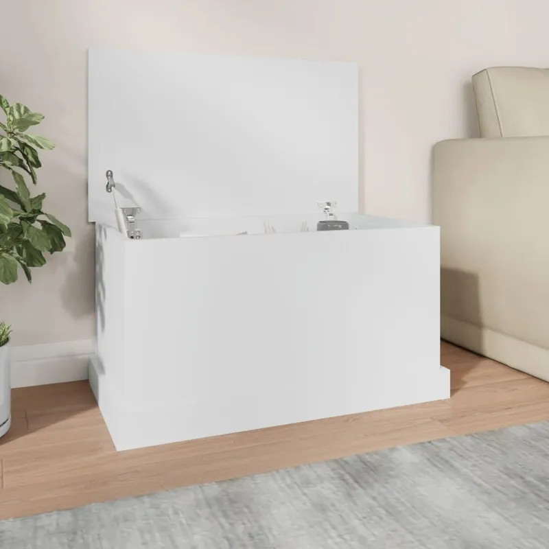 Aufbewahrungsbox bianco 70 x 40 x 38 cm derivato del legno
