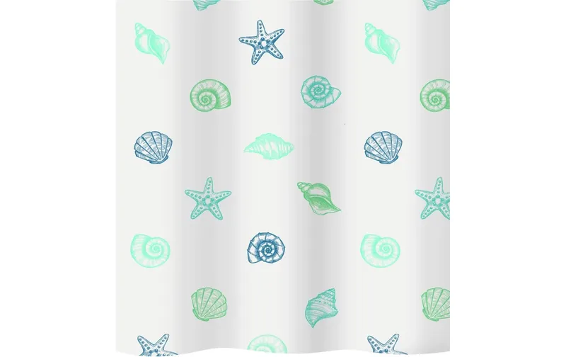 diaqua® Duschvorhang Mare 180 x 180 cm, blu/bianco