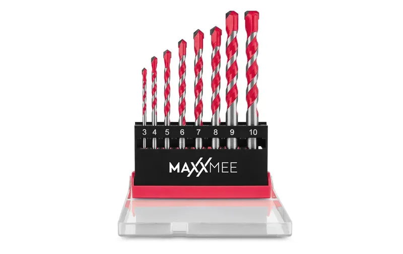 MAXXmee Mehrzweckbohrer-Set - 8-tlg. - rouge
