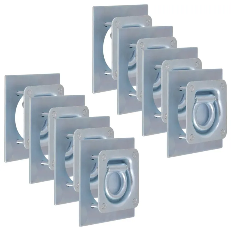 Anneau d'arrimage pour remorque 8 pcs Acier galvanisé 2000 kg