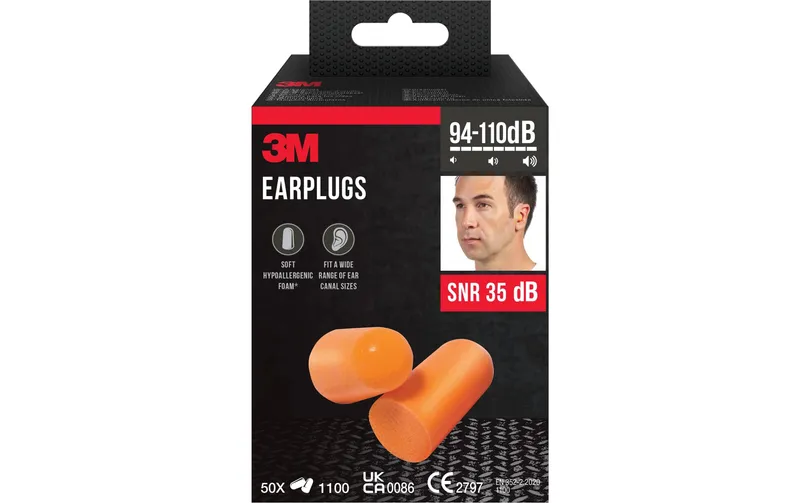 3M 1100 50 Paar Packung, 94 - 105 dB