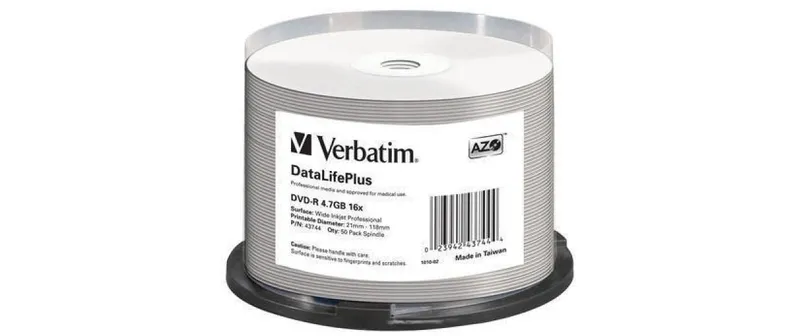 Verbatim DVD-R 4.7 GB, Spindel (50 pièces)