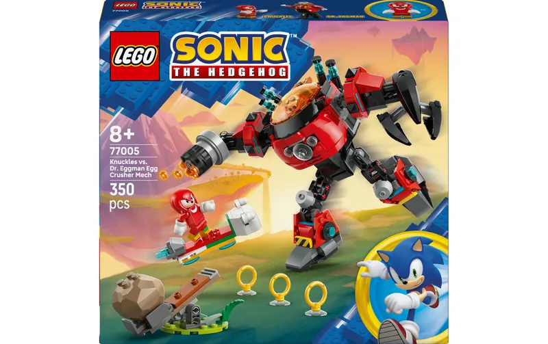 LEGO® Sonic Knuckles vs. Dr. Eggmans Egg Crusher Mech 77005