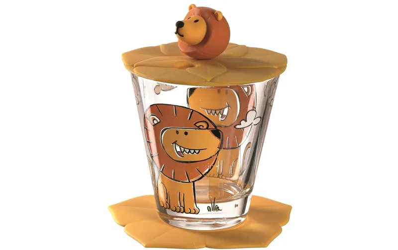 LEONARDO Kindertrinkglas Bambini 3-teilig, Löwe