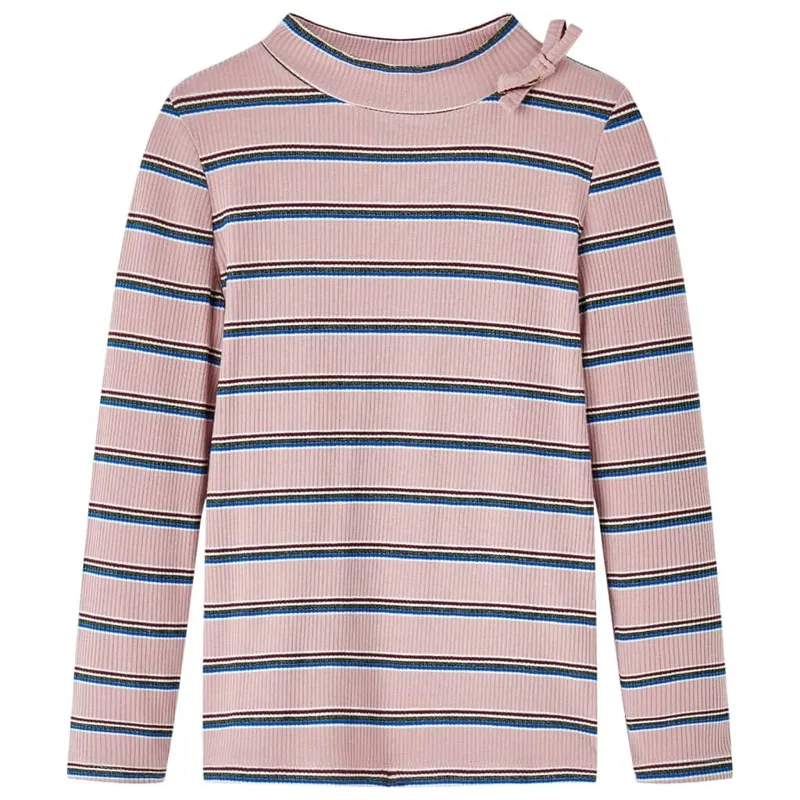 T-shirt enfants à manches longues rose clair 128