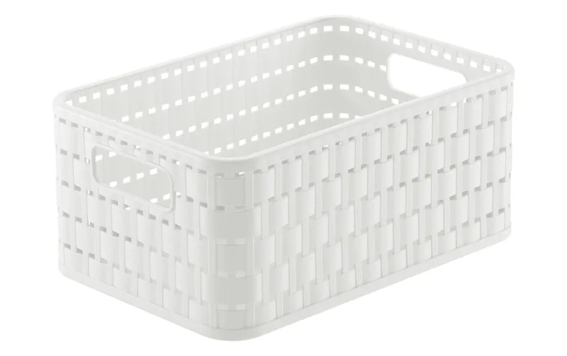 redho Aufbewahrungskorb Country 23.7 x 15.8 x 10.8 cm, white