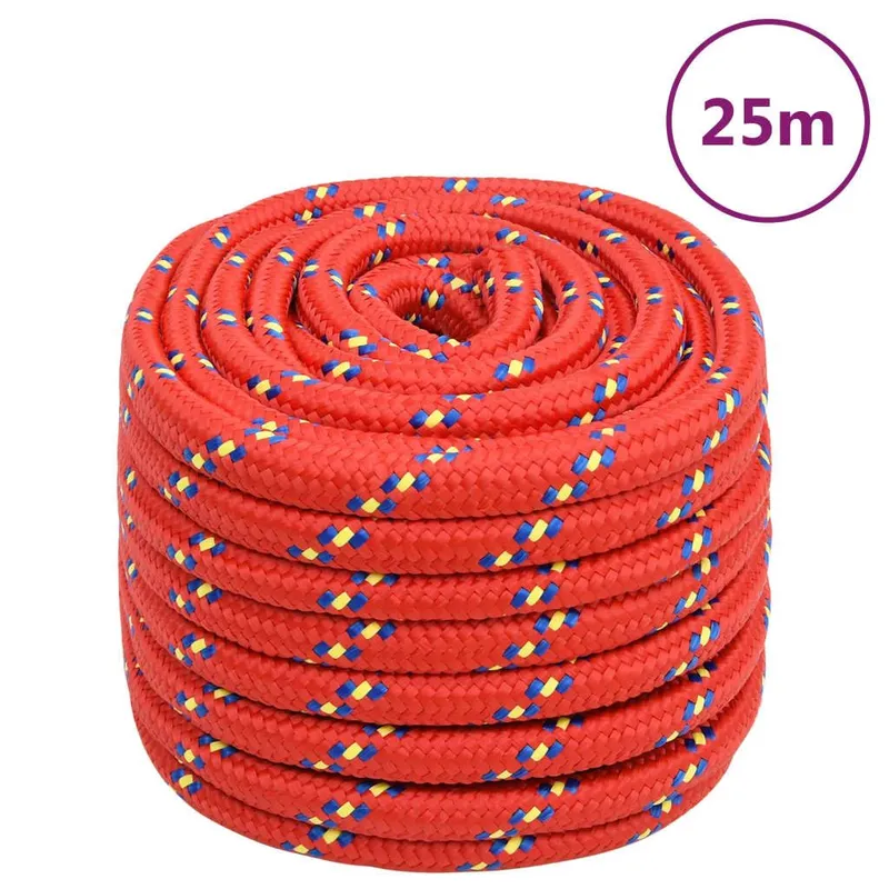 Bootsseil rosso 20 mm 25 m Polypropylen
