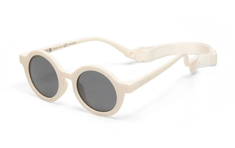OKKIA Kinder-Sonnenbrille Tondo 3-5 Jahre Whister White
