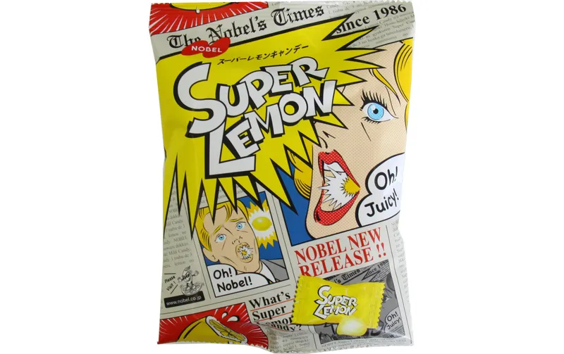 Nobel Super Lemon Candy/Zitronenbonbon 83 g