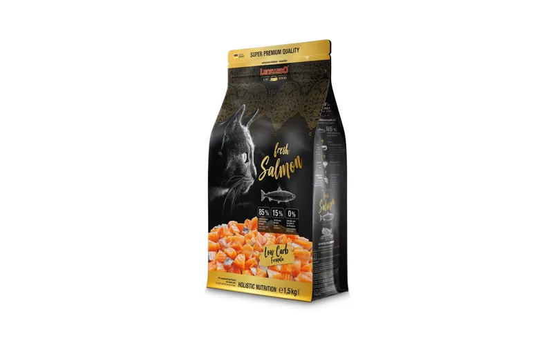 Leonardo Cat Food Trockenfutter Fresh Lachs, 1.5 kg