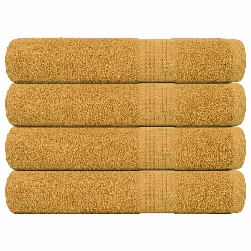 Handtücher FROGN 4 Stk. Gold 100x200 cm 360 g/m²