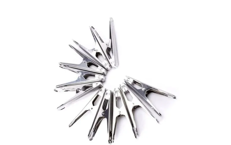 MSV Wäscheklammern silver, 10 pieces