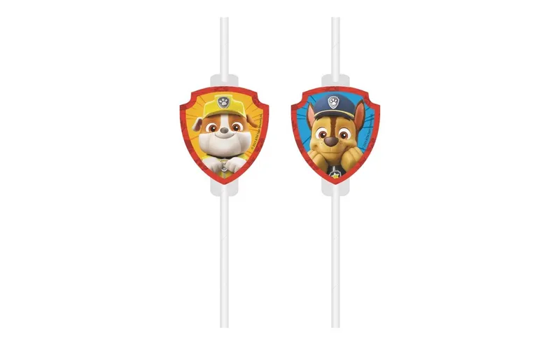 We fiesta Party Strohhalm Paw Patrol 4 pezzi, blu/Gelb