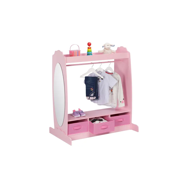 relaxdays Kinder-Garderobe x , Rosa